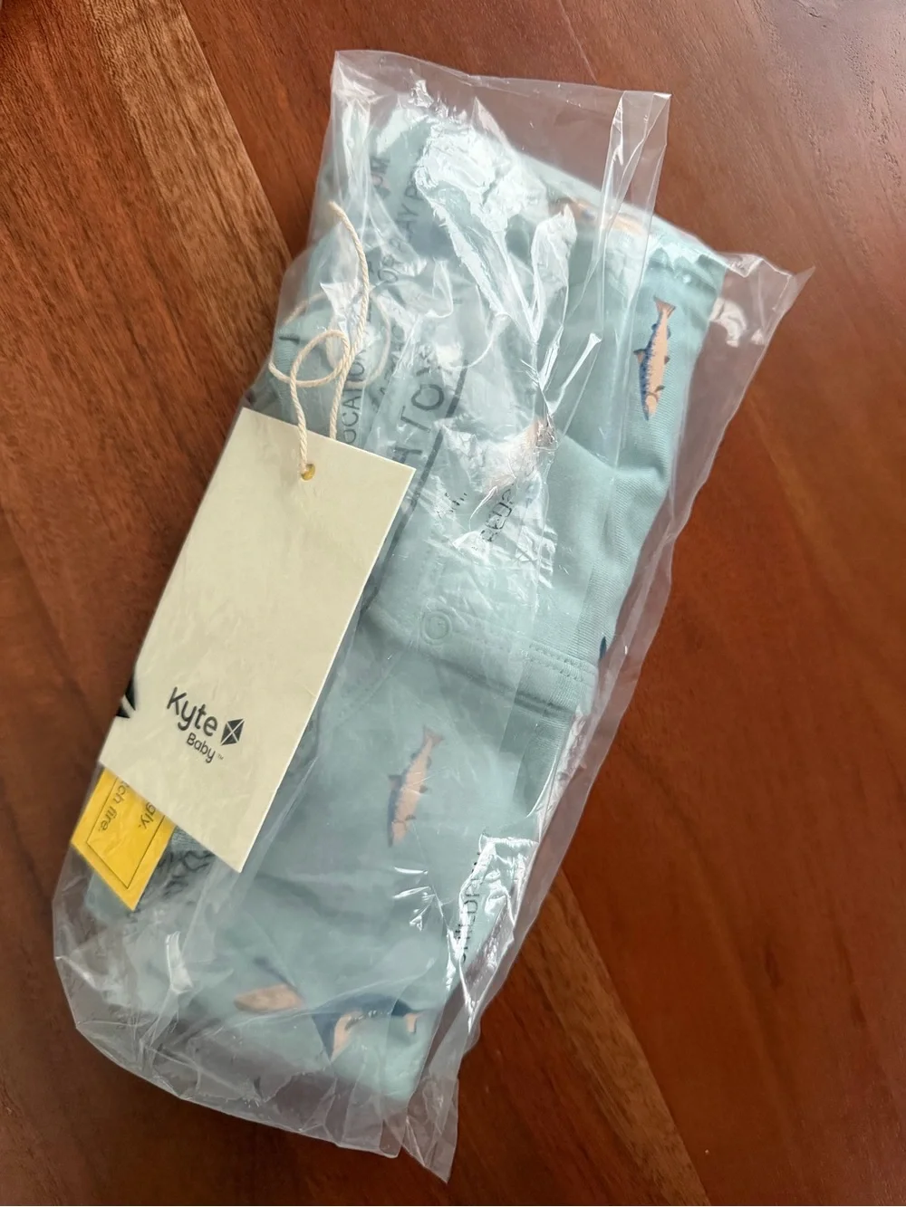 *NWT Kyte BABY Seafoam Orca & Fish Print One-Piece snap romper in COAST 18-24 mo